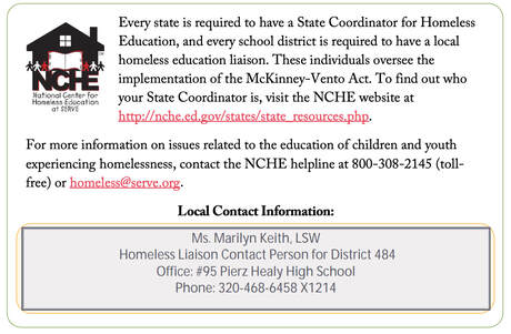Homeless Liaison Contact Ms. Keith